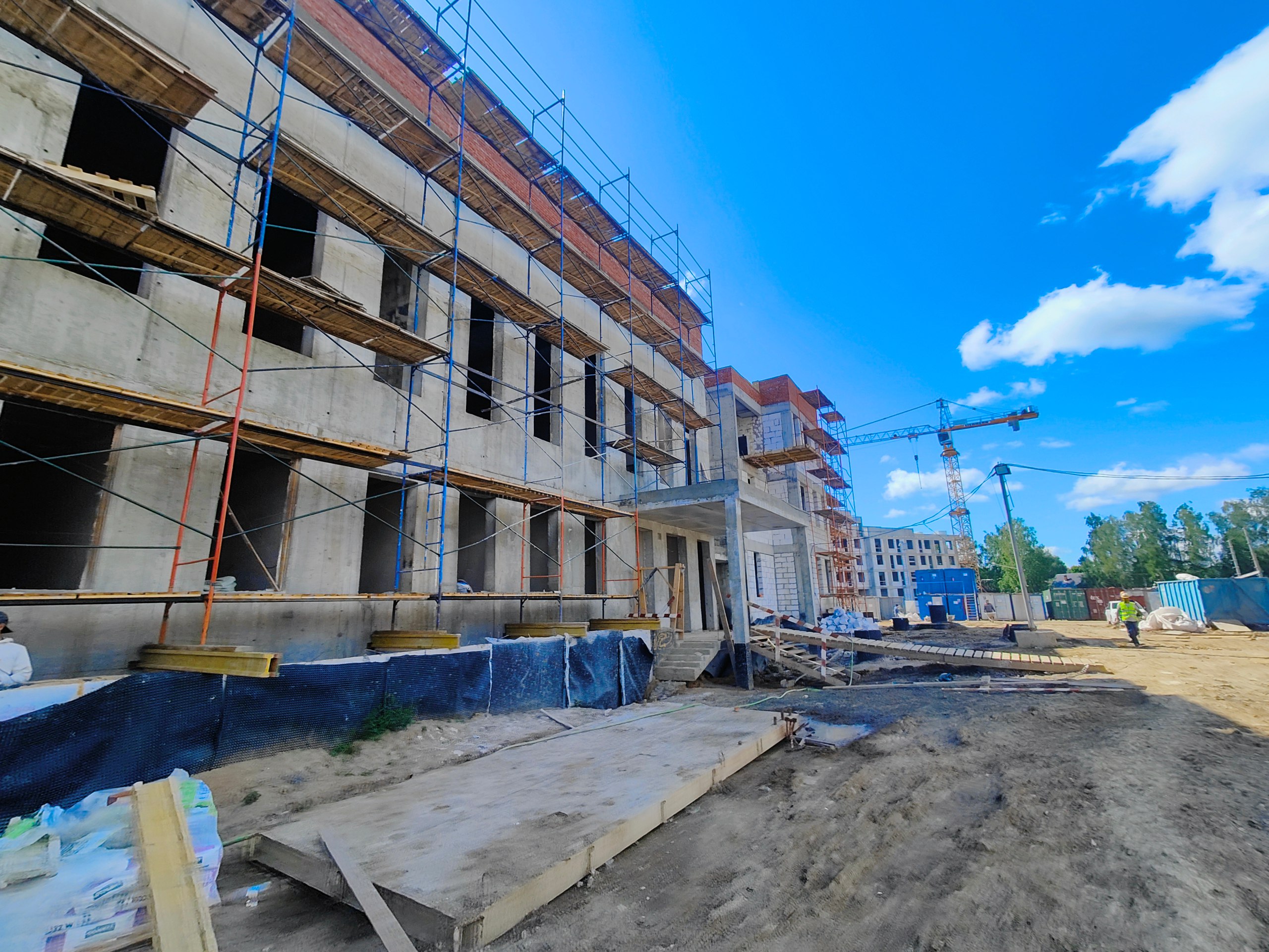 В строящемся детском саду в Перхушково ведется отделка внутренних помещений